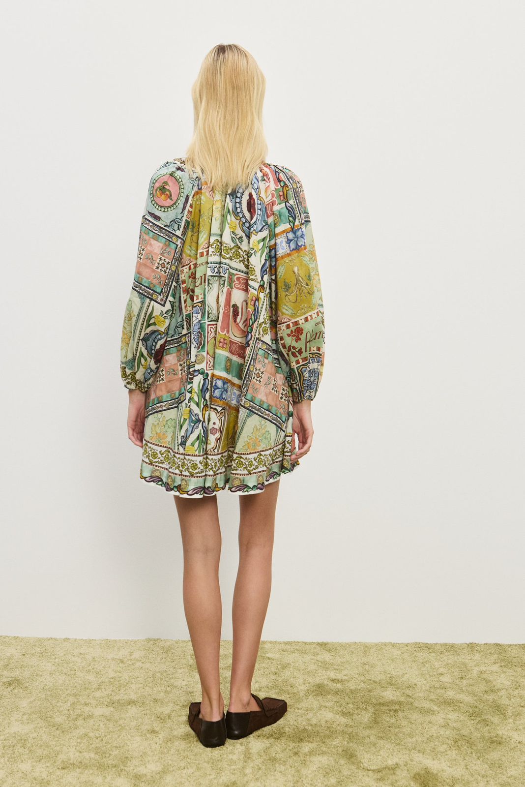 ALEMAIS Tommasina Printed Mini Dress