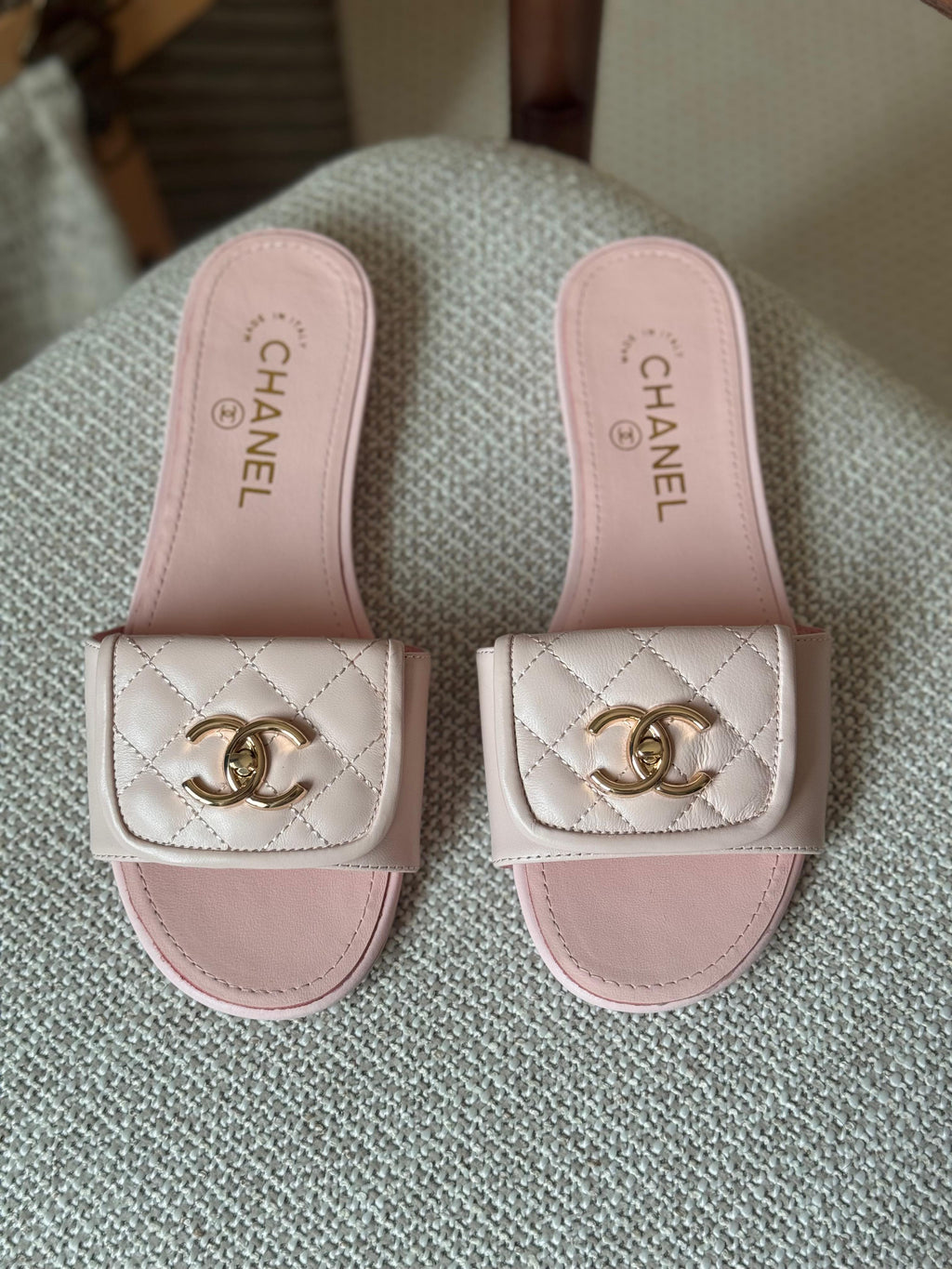 Chanel Lambskin Quilted CC