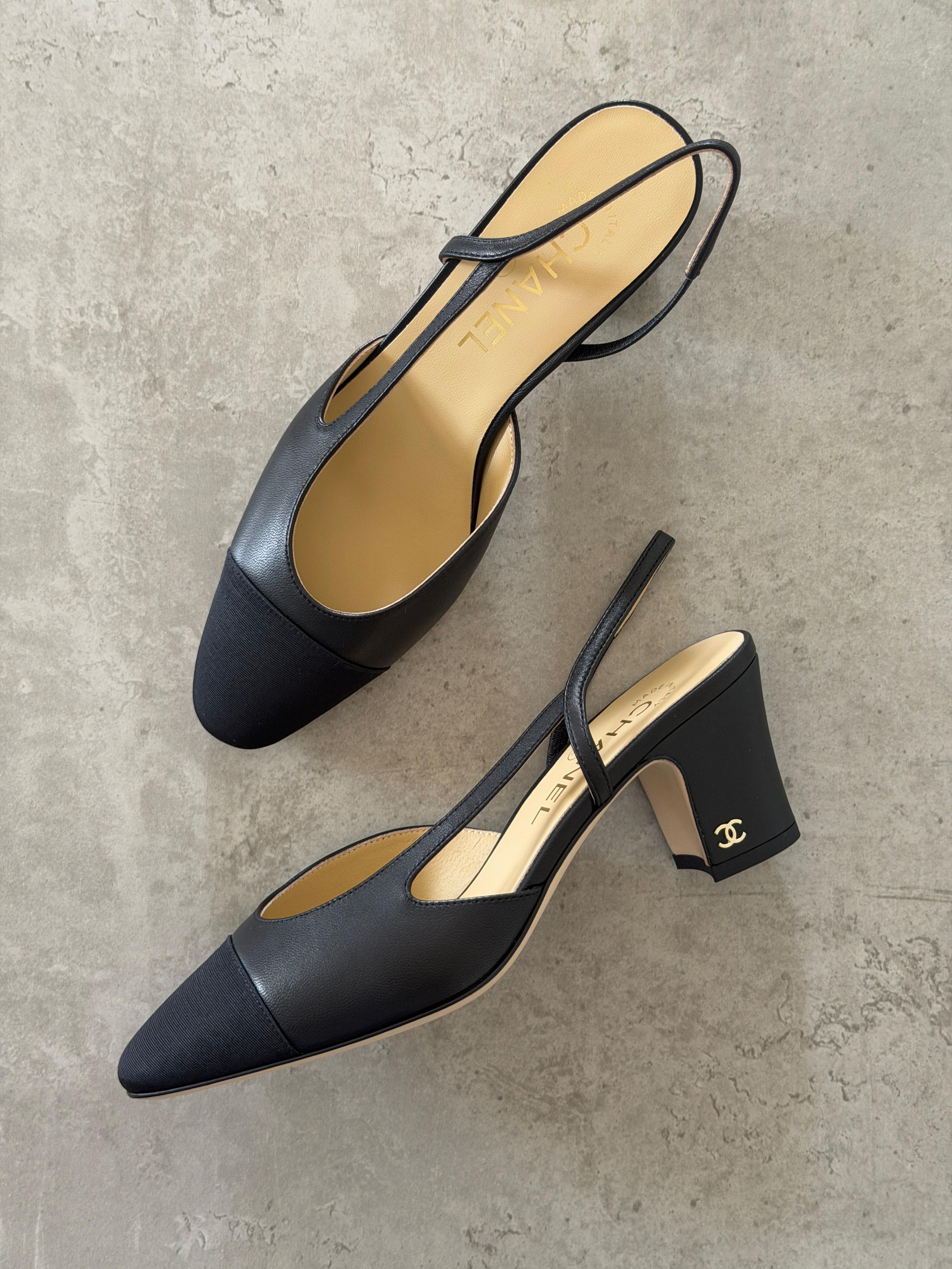 Chanel Heeled Slingbacks
