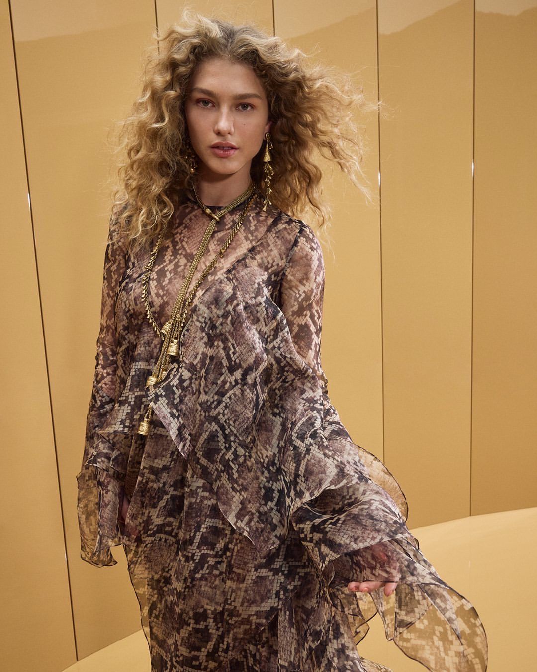 Zimmermann HYPNOTIC CASCADING MAXI DRESS