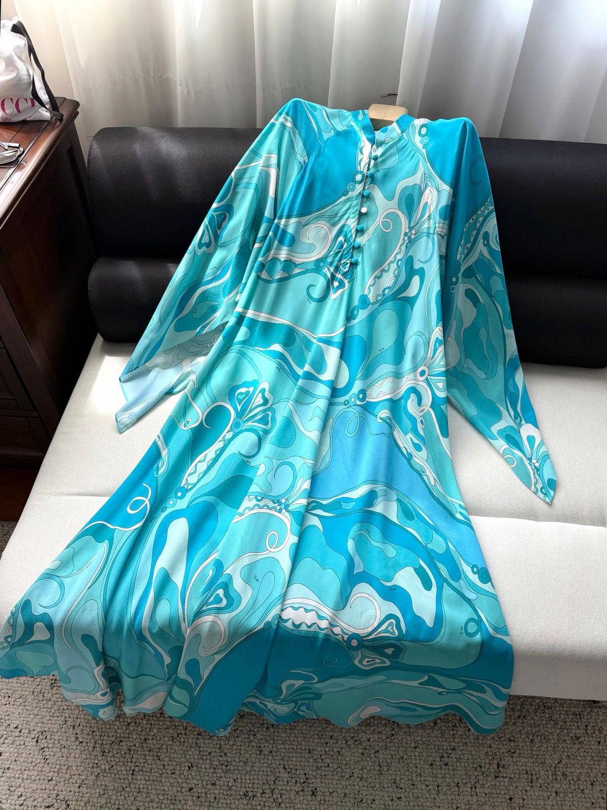 Pucci Multicolour Vivara Printed Kaftan in Silk