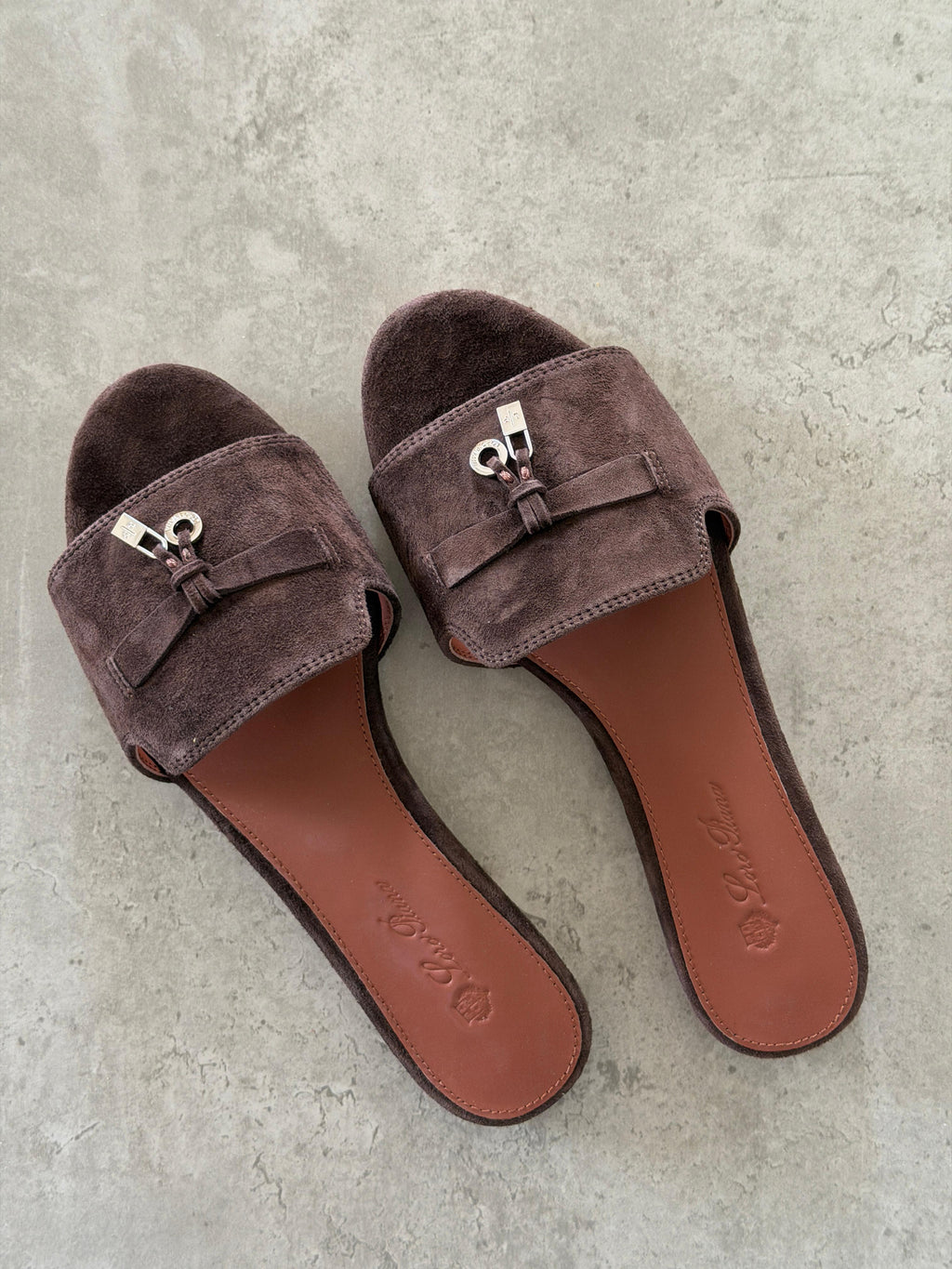 Buy Loro Piana brown Summer Charms Flats