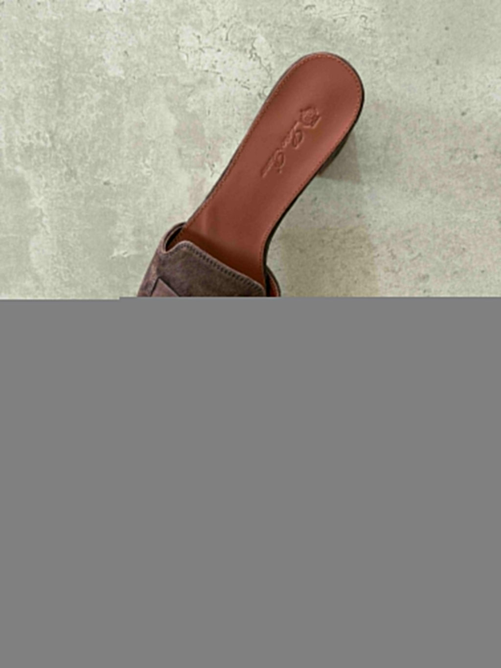 Loro Piana Brown Suede Summer Charms Sandals