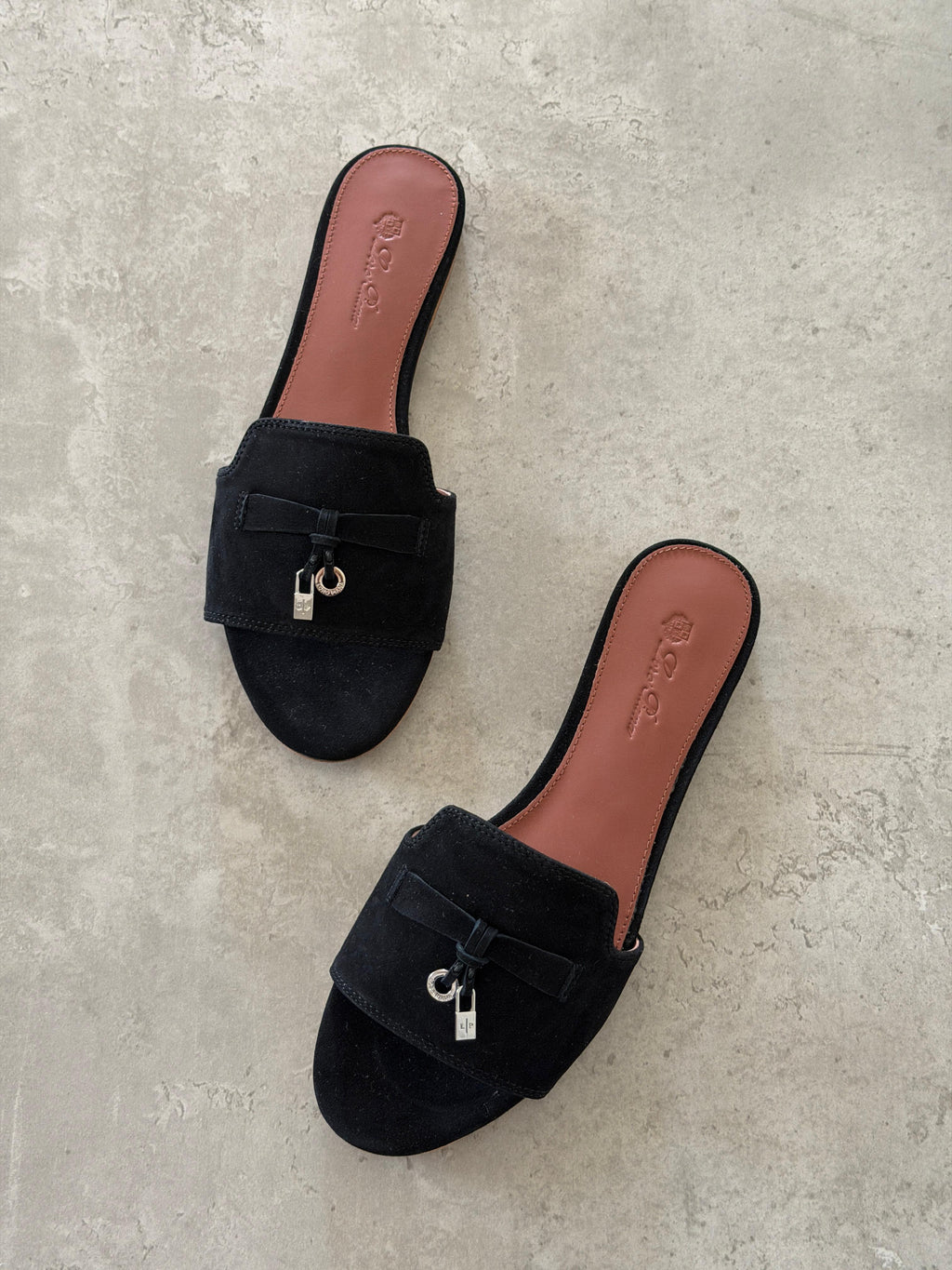 Loro Piana Summer Charms Sandals in Suede Goatskin