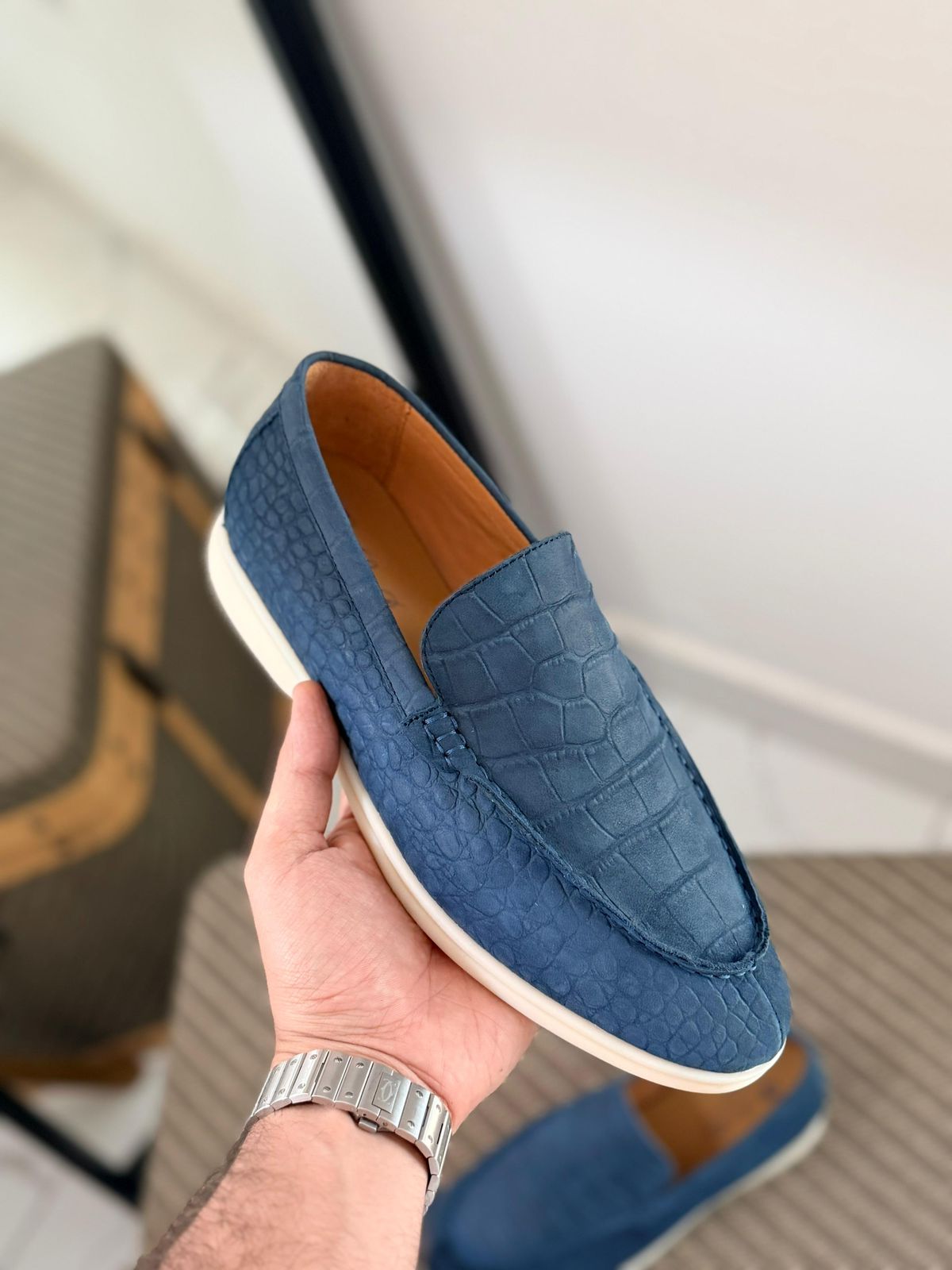 Loro Piana Crocodile Loafer