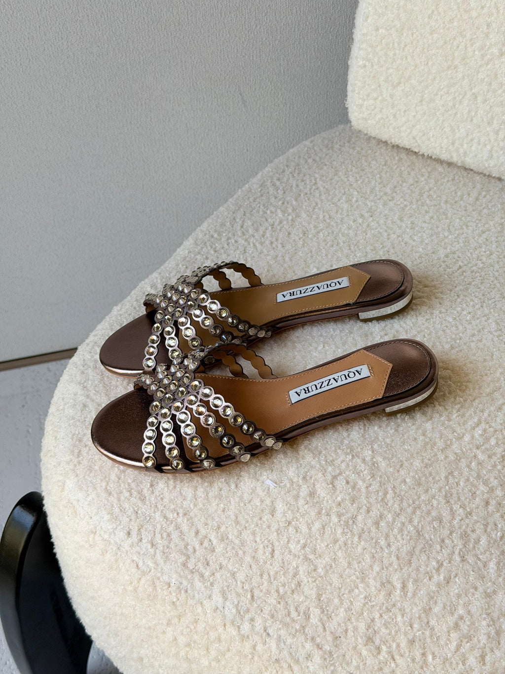 Aquazzura Tequila Crystal Sandals