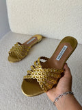 Aquazzura Tequila Crystal Sandals