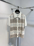 LV Graphic Jacquard Short-Sleeved Shirt