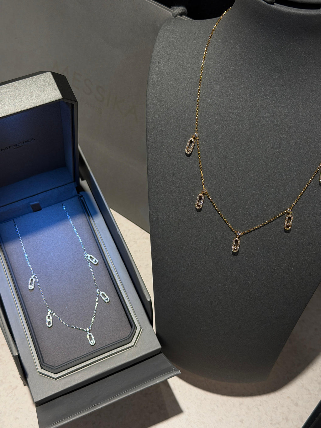 MESSIKA MOVE UNO PAVÉ DROP PENDANT CHOKER