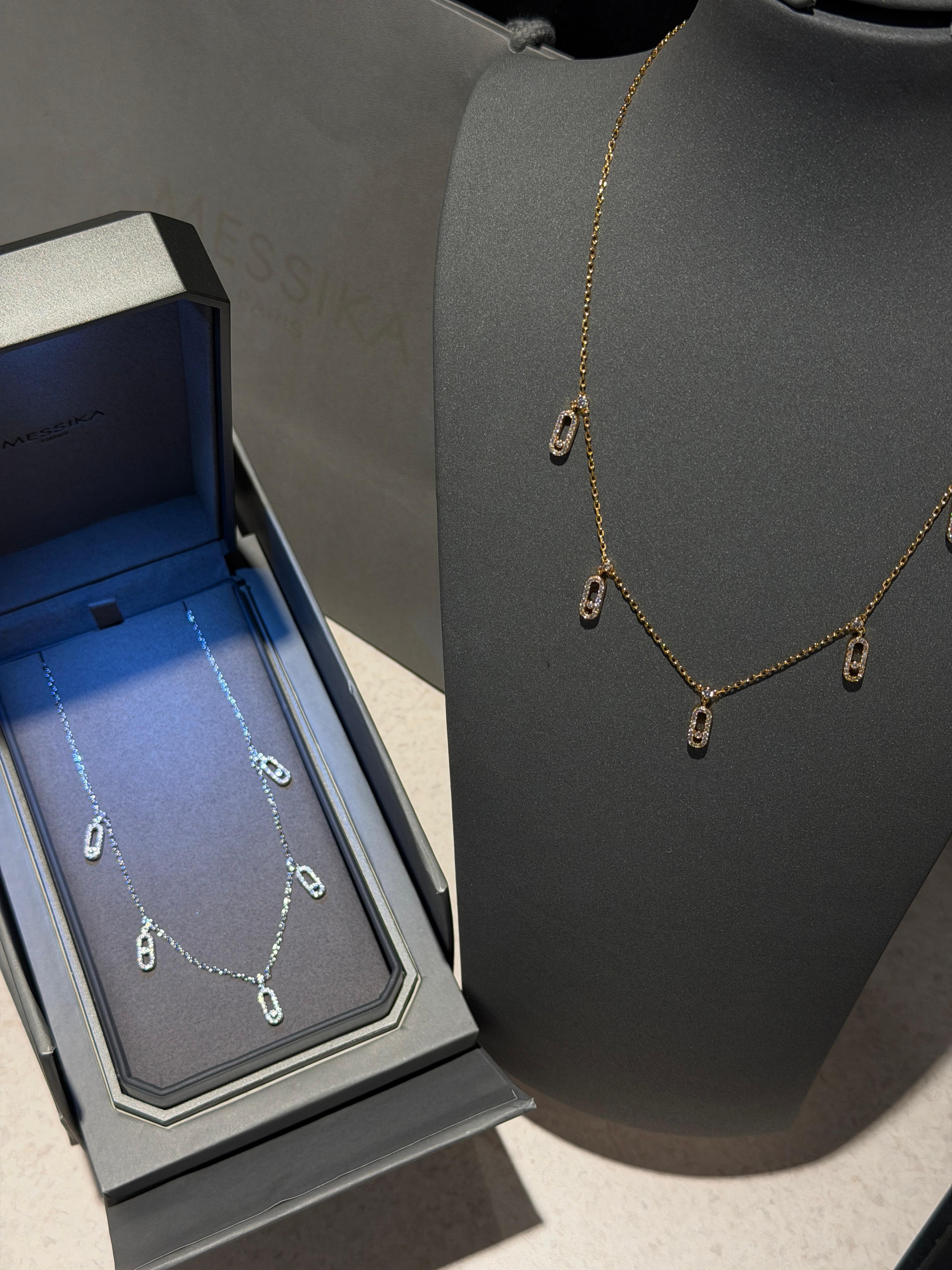 MESSIKA MOVE UNO PAVÉ DROP PENDANT CHOKER