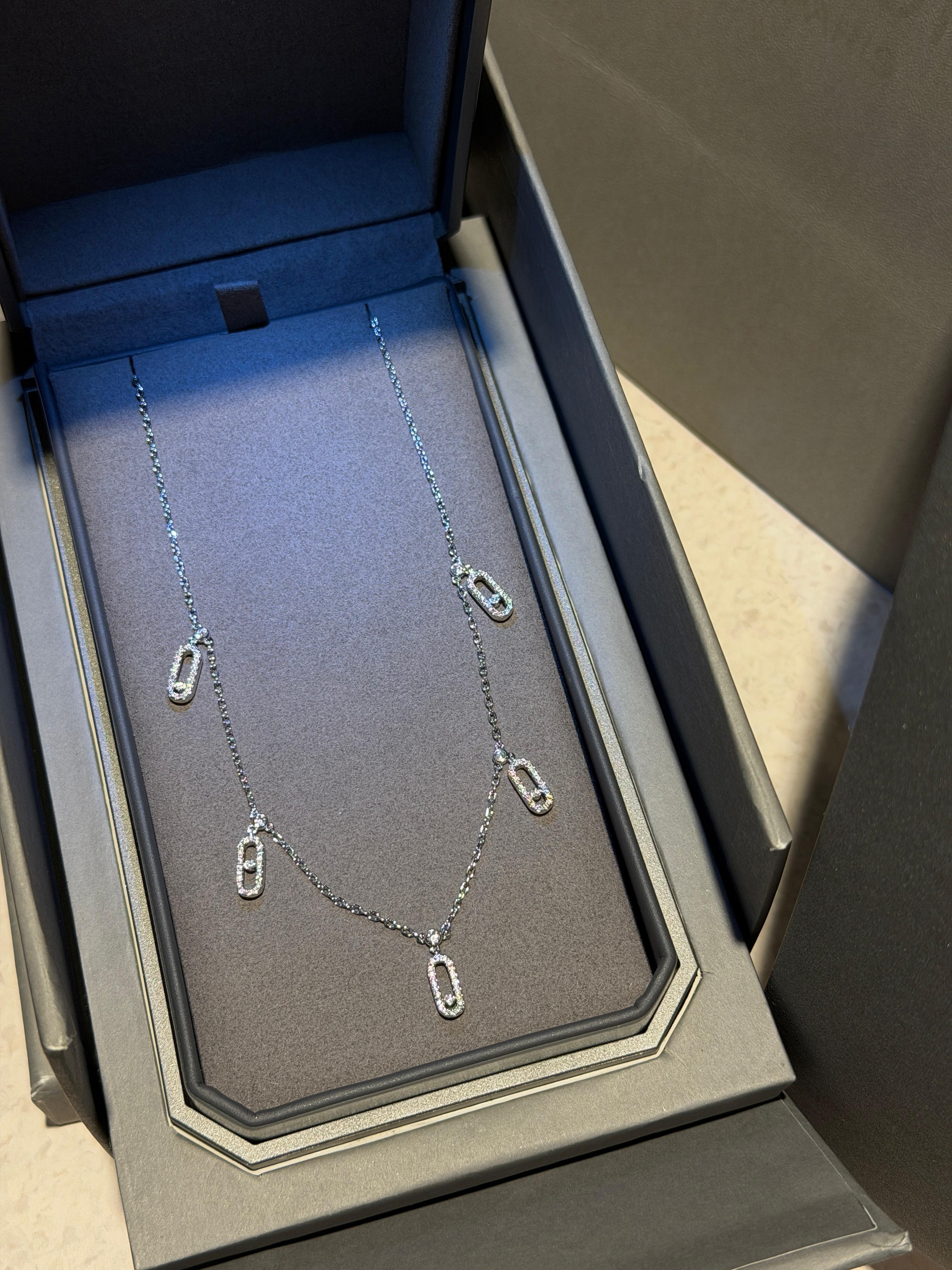 MESSIKA MOVE UNO PAVÉ DROP PENDANT CHOKER