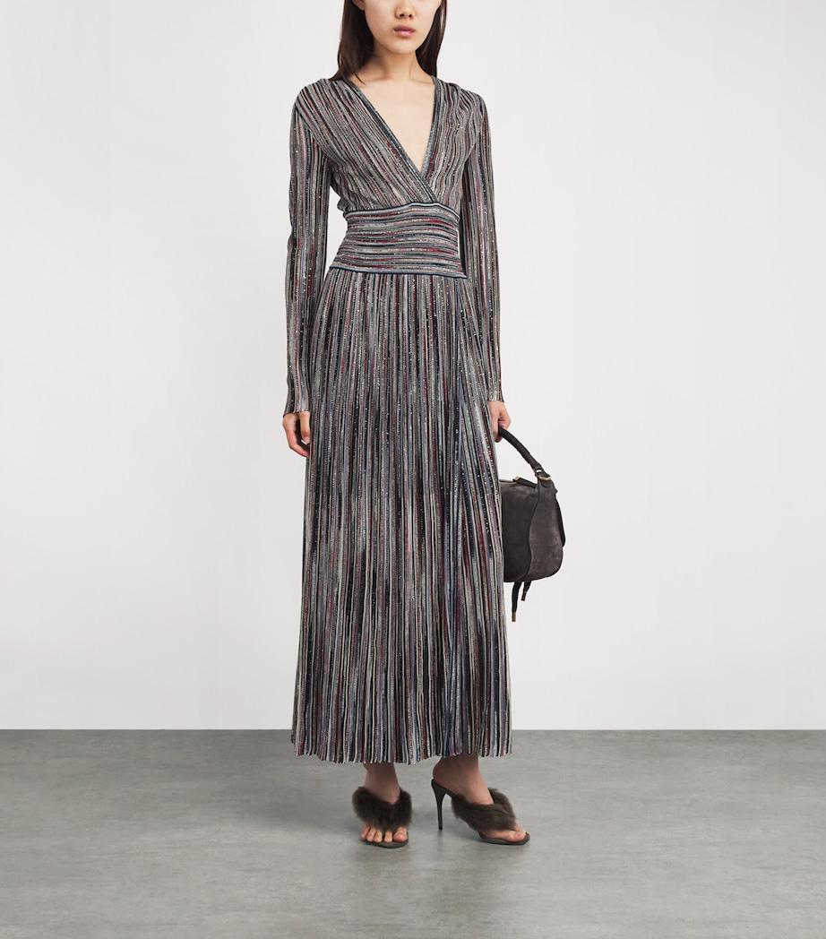 Missoni Multi Lurex Embellished Stripe Maxi Dress