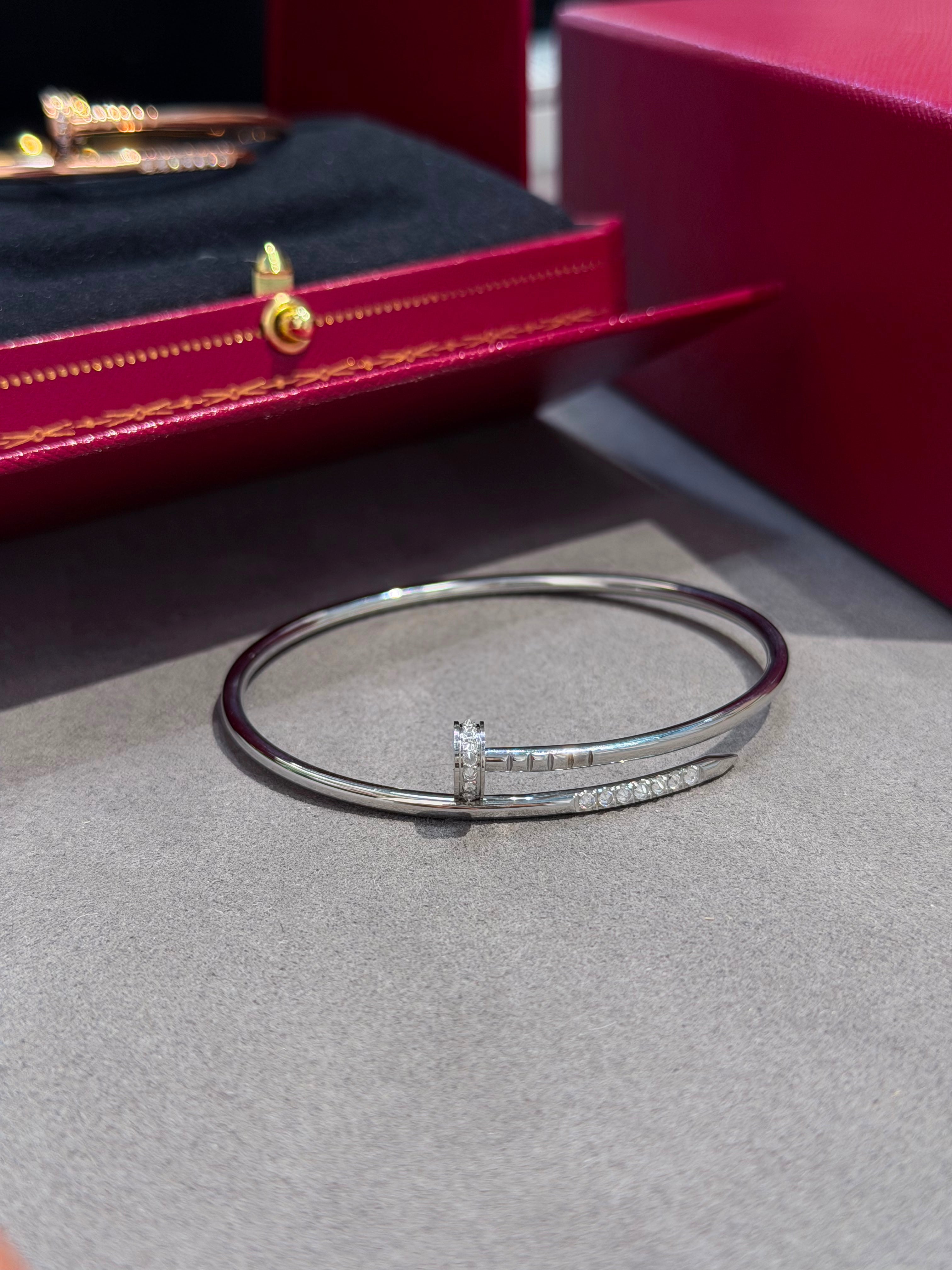 Cartier just un clou New Bangle with Stone.