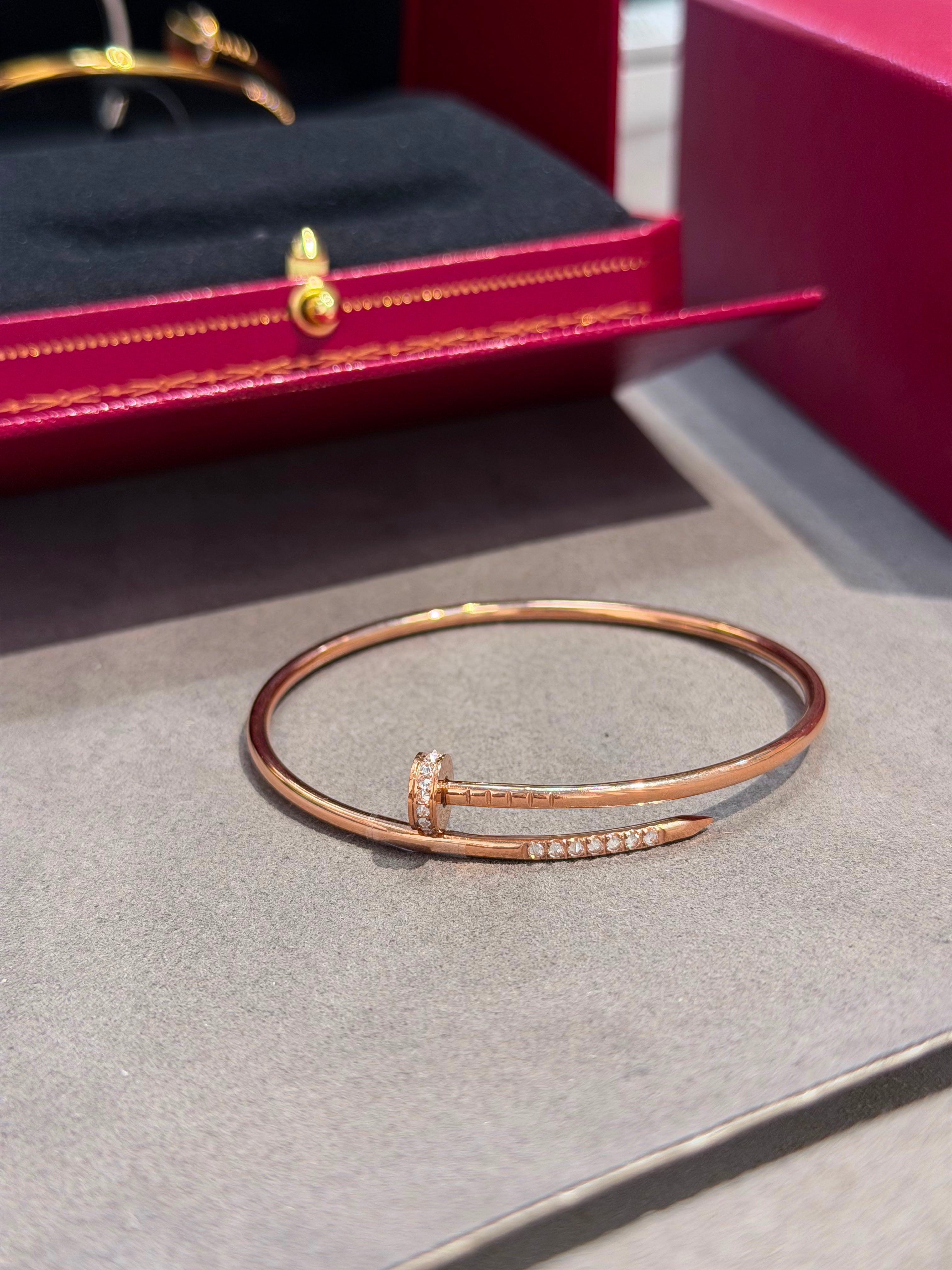 Cartier just un clou New Bangle with Stone.