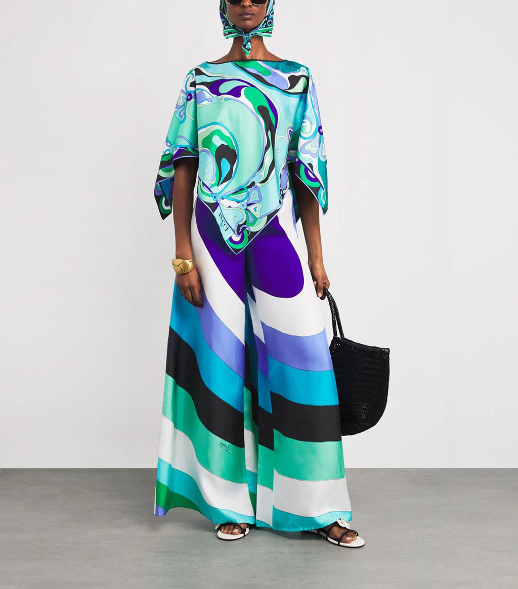 PUCCI Orchidee-print Blouse | Green