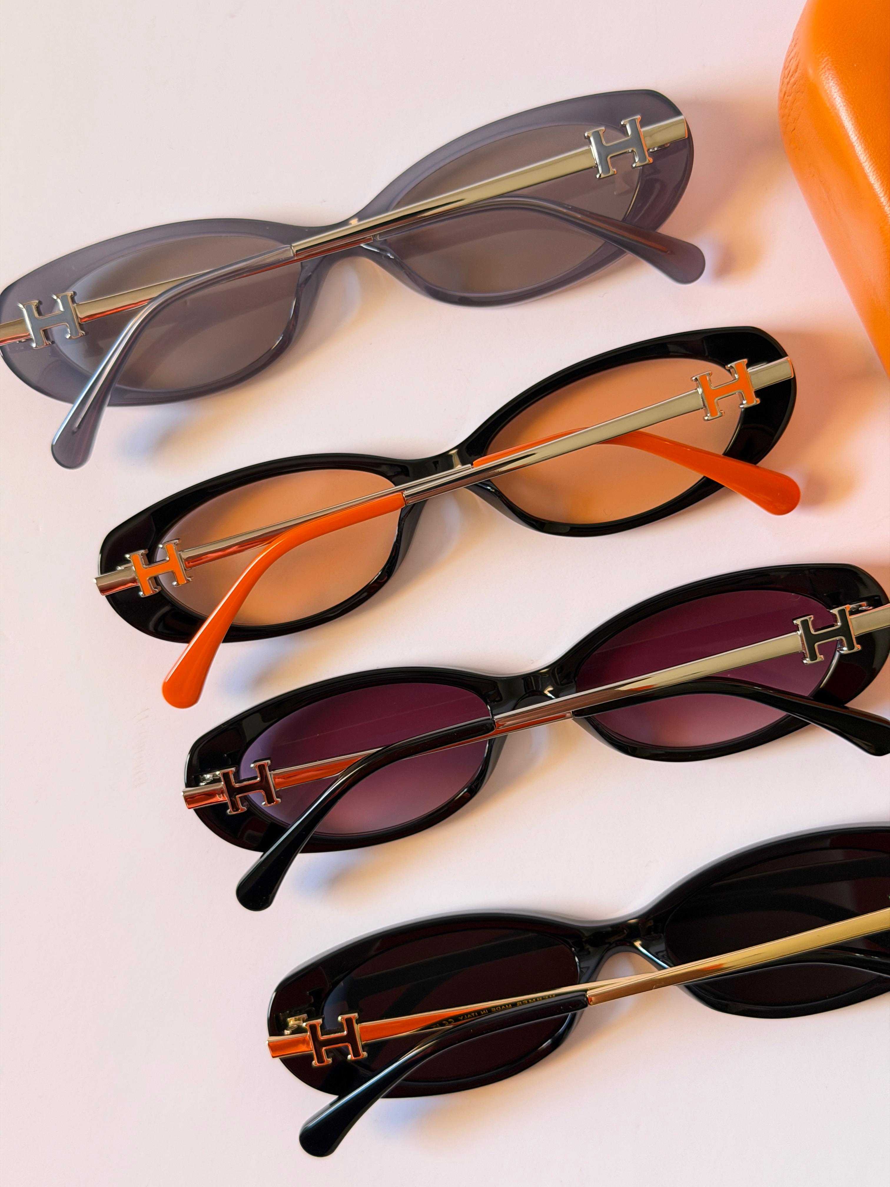 Hermes Oval Sunglasses