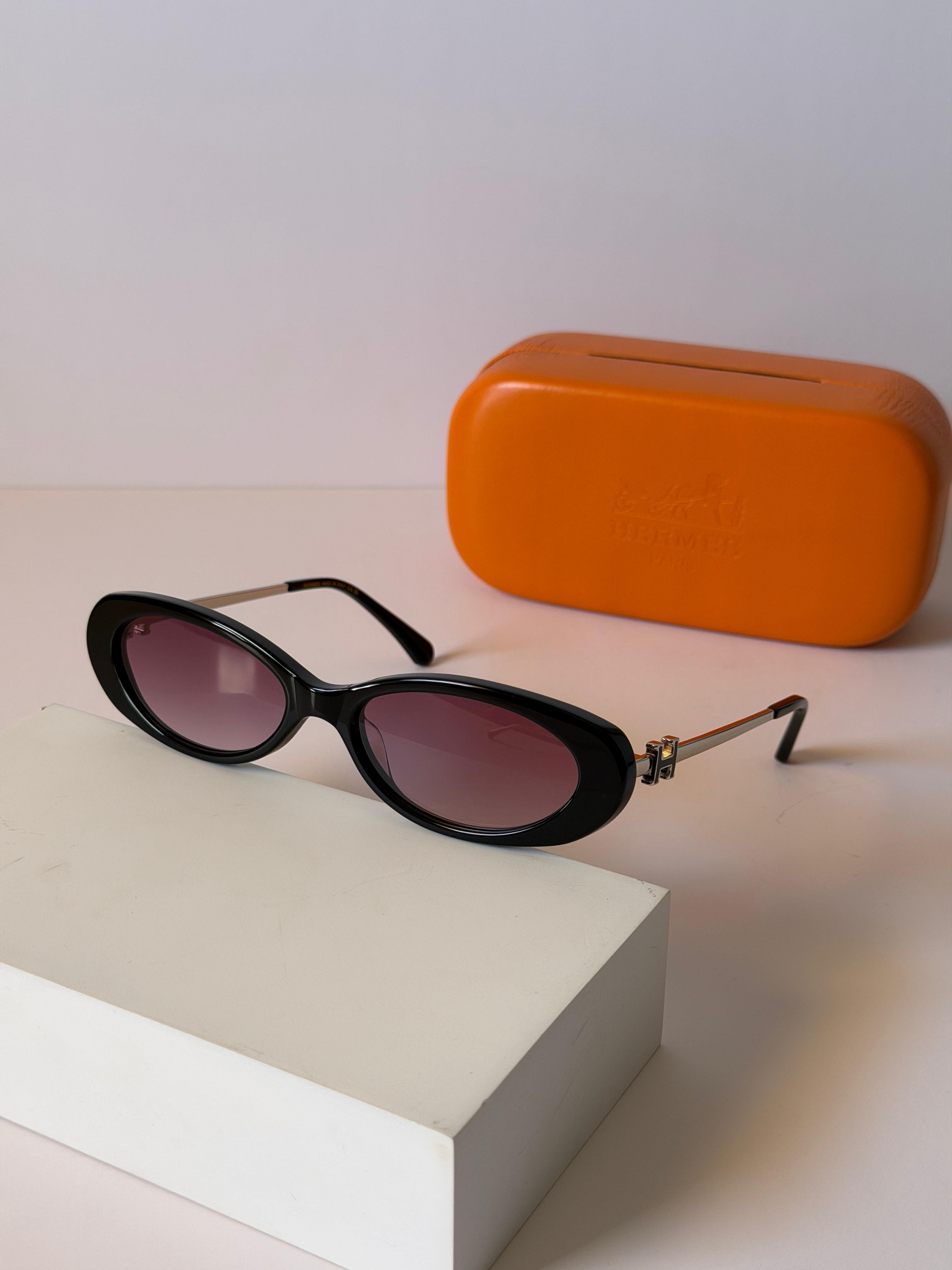 Hermes Oval Sunglasses