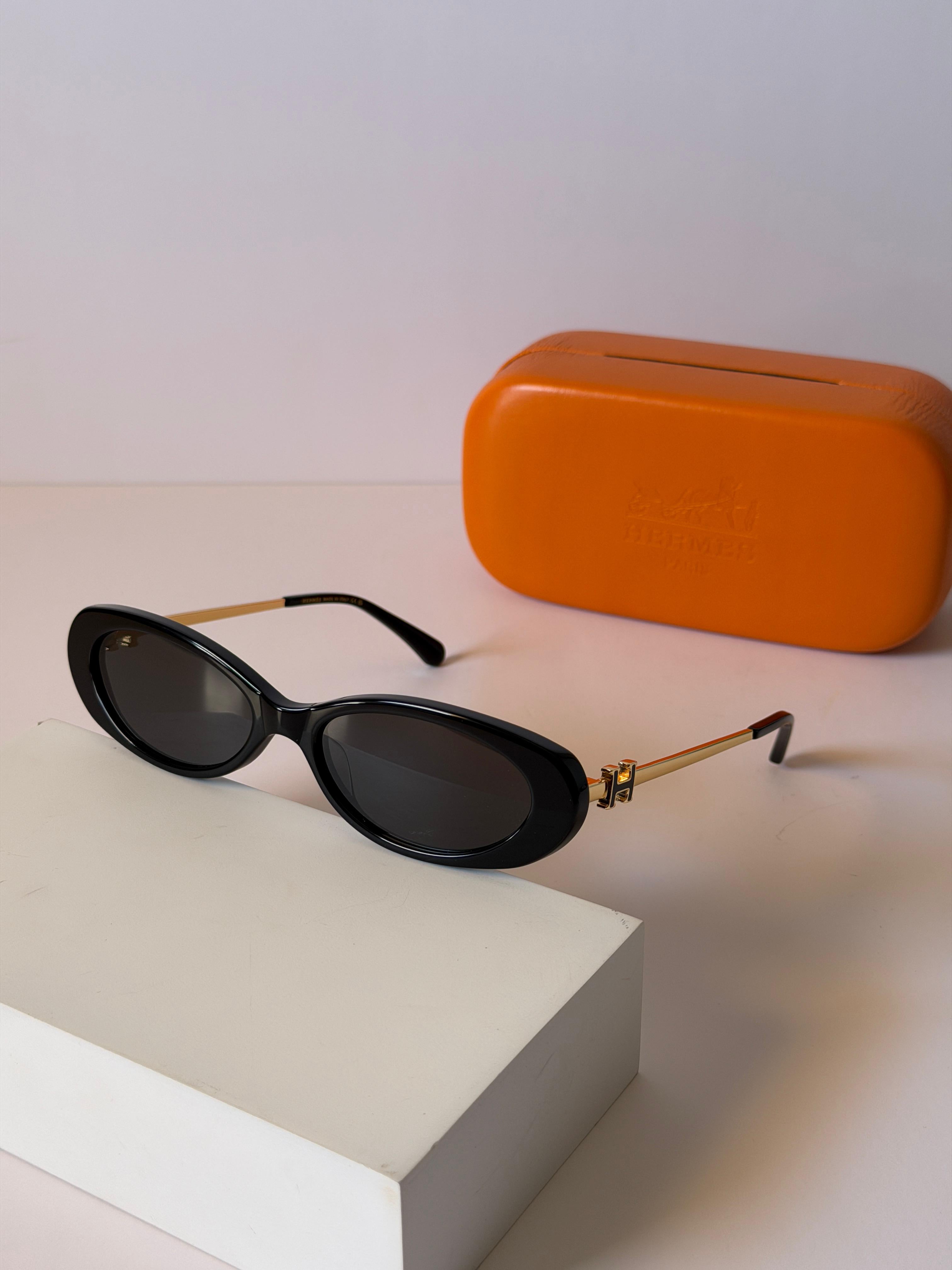 Hermes Oval Sunglasses