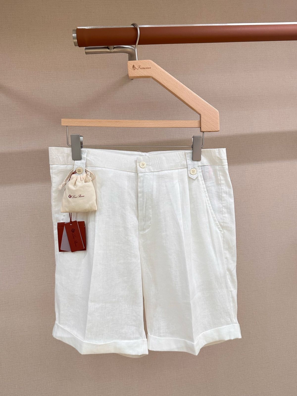 Loro Piana Linen shorts