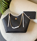 Chanel Small Straw Shopping Bag