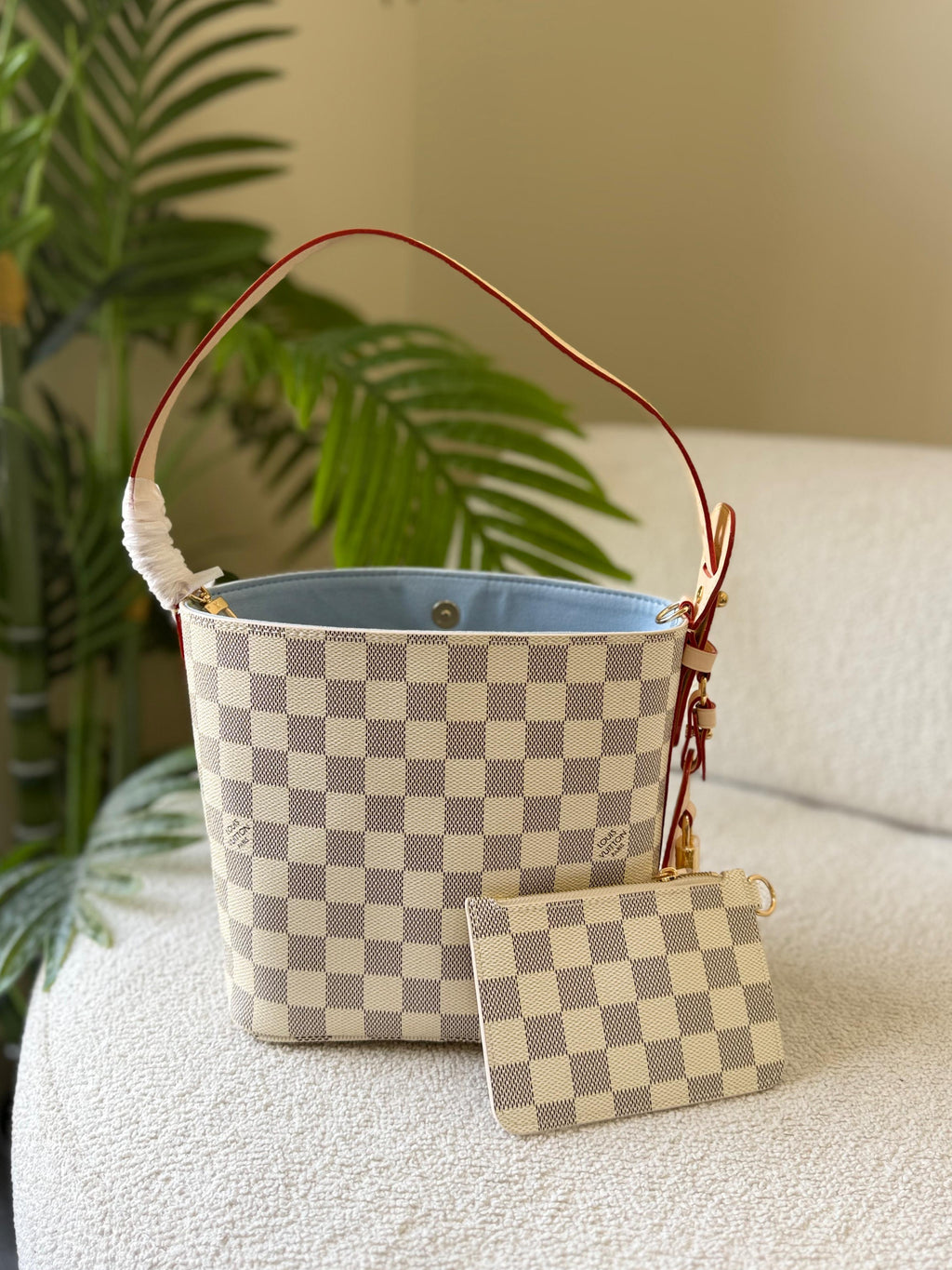 LV All In GM — Monogram Canvas with Croc Pouch