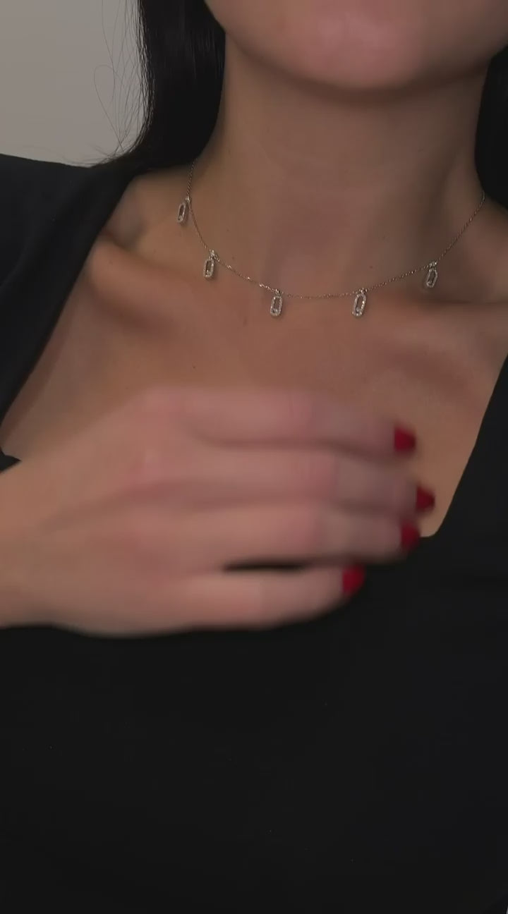 MESSIKA MOVE UNO PAVÉ DROP PENDANT CHOKER