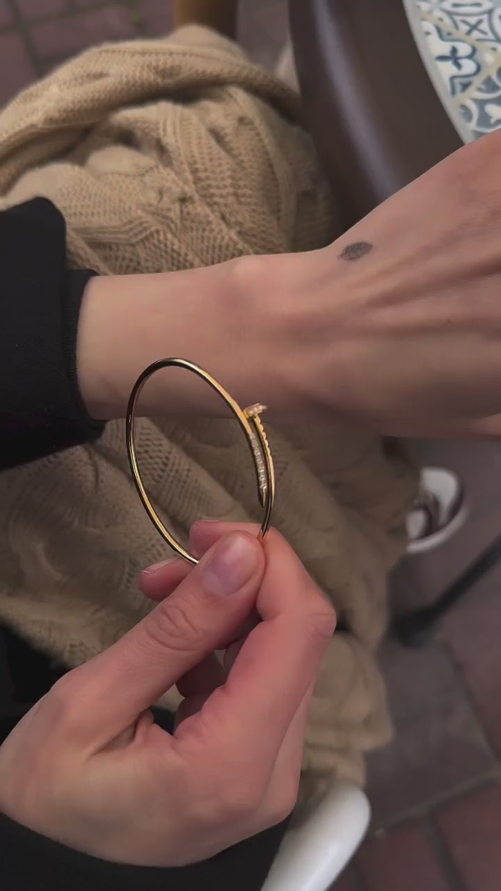 Cartier just un clou New Bangle with Stone.